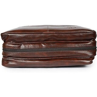 Laik Genuine Leather Laptop Bag For Men - Office Bag Messenger Bag (Brown, 12 L)