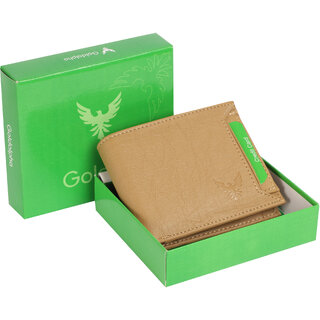 GOLDALPHA Beige Mens Artificial Leather Wallet with 8 Card Slots BEIGEATM01 - Handbags | Buy online on ZillyBuy