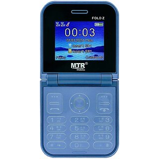 MTR Fold Z (Dual Sim, 2.4 Inch Display, 2000mAh Battery, Blue) - Mobile Phone | Buy online on ZillyBuy