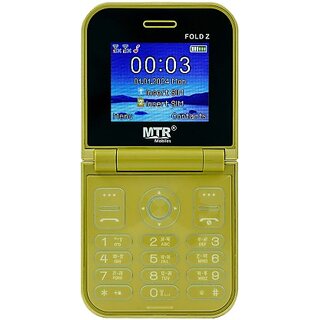 MTR Fold Z (Dual Sim, 2.4 Inch Display, 2000mAh Battery, Gold) - Mobile Phone | Buy online on ZillyBuy