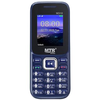 MTR M310 (Dual Sim, 1.8 Inch Display, 1000mAh Battery, Blue) - Mobile Phone | Buy online on ZillyBuy