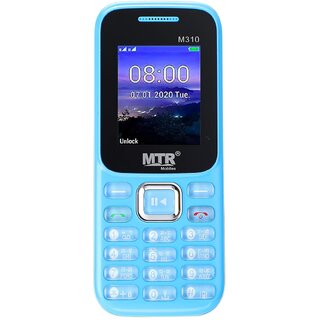 MTR M310 (Dual Sim, 1.8 Inch Display, 1000mAh Battery, Light Blue) - Mobile Phone | Buy online on ZillyBuy