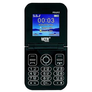 MTR FOLD (Dual Sim, 2.4 Inches Display, 2000mAh Battery, Black) - Mobile Phone | Buy online on ZillyBuy