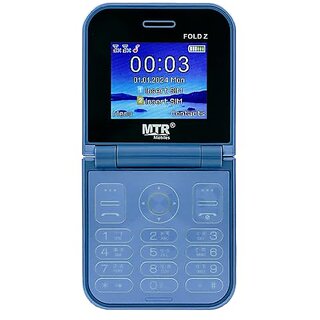 MTR FOLD (Dual Sim, 2.4 Inches Display, 2000mAh Battery, Blue) - Mobile Phone | Buy online on ZillyBuy