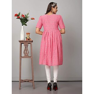 Stylish Women OMSAIFAB Casual Printed Women Pink Top 2025 at ShopCircuit | ONDC
