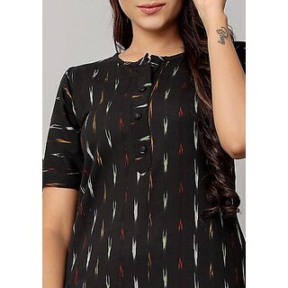 Best Women OMSAIFAB Casual Printed Women Black Top 2025 at ShopCircuit | ONDC