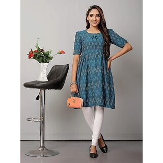 Sophisticated Women OMSAIFAB Casual Printed Women Light Blue Top 2025 at ShopCircuit | ONDC