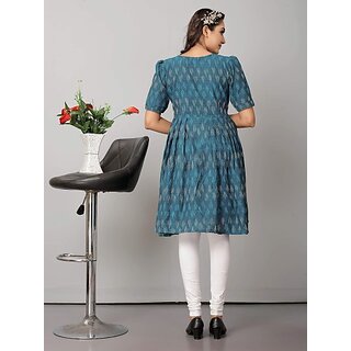 Sophisticated Women OMSAIFAB Casual Printed Women Light Blue Top 2025 at ShopCircuit | ONDC