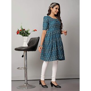 Sophisticated Women OMSAIFAB Casual Printed Women Light Blue Top 2025 at ShopCircuit | ONDC