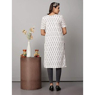 Luxurious Women OMSAIFAB Casual Self Design Women White Top 2025 at ShopCircuit | ONDC