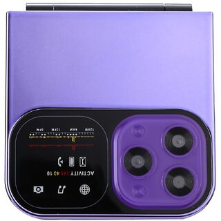 Oneme Fold Z (Dual Sim, 2 Inch Display, 1050mAh Battery, Purple) - Mobile Phone | Buy online on ZillyBuy