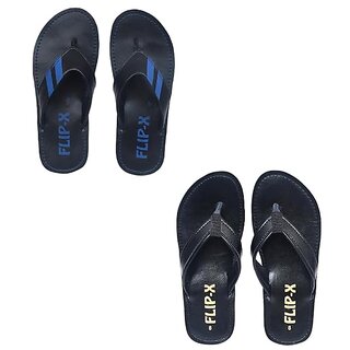 Top Men LEACO Men's Premium Slipper Combo of 2 by Flip X  Daily Comfort and Stylish Slipper Comb