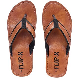 Sophisticated Men LEACO Men Slippers By Flip X - Leatherette Comfortable, Stylish, Durable, Non-