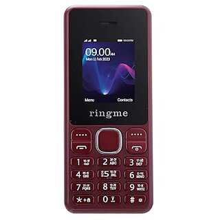 Ringme Royal (Dual Sim, 1.77 Inch Display, 3000mAh Battery, Maroon) - Mobile Phone | Buy online on ZillyBuy