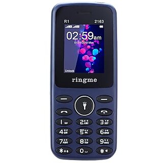 Ringme R+ 1 (Dual Sim, 1.8 Inch Display, 1000mAh Battery, Blue) - Mobile Phone | Buy online on ZillyBuy
