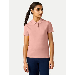 Modern Data - Not - Present Girls Peach Polo  T-shirt 2025 at ShopCircuit | ONDC