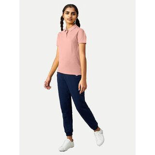 Modern Data - Not - Present Girls Peach Polo  T-shirt 2025 at ShopCircuit | ONDC