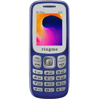 Ringme R1Pro 312  (Dual Sim, 1.8 Inch Display, 1000mAh Battery, Blue) - Mobile Phone | Buy online on ZillyBuy