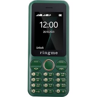 Ringme R1+ TEJAS  (Dual Sim, 2.4 Inch Display, 3000mAh Battery, Green) - Mobile Phone | Buy online on ZillyBuy