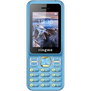Ringme SHINE  (Dual Sim, 2.4 Inch Display, 3000mAh Battery, Light Blue) - Mobile Phone | Buy online on ZillyBuy