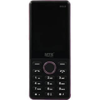 MTR BOLD  (Dual Sim, 2.8 Inch Display, 3000mAh Battery, Purple, Black) - Mobile Phone | Buy online on ZillyBuy