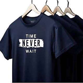 Chic Kids Nture Nest Mens Blue Graphic Print Round Neck Bamboo Fabric T-Shirt 2025 at ShopCircui