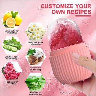 Ice Roller for face women skin glowing ice cube massager Face Puffiness Relief Massage Skin Care Tools face (Multicolor)