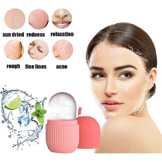 Ice Roller for face women skin glowing ice cube massager Face Puffiness Relief Massage Skin Care Tools face (Multicolor)
