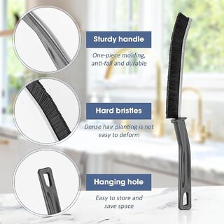 Gap Cleaning, Bathroom Gap Cleaning Brush, Clean Corners of Bathroom Kitchen Tiles, Window Slots, Multi-Purpose Set of 2