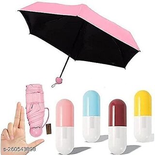 Foldable Mini Cute and Small Capsule Design Umbrella with Capsule Case (Multicolor) - Home Improvement | Buy online on ZillyBuy
