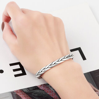 Stylish Kids Silver Design Kada 2025 at ShopCircuit | ONDC