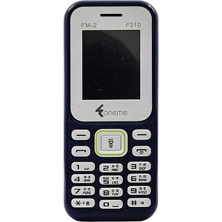 Oneme F310 (Dual Sim, 4.57 Cm (1.8 Inch) Display, 1100 Mah Battery, Black) - Mobile Phone | Buy online on ZillyBuy