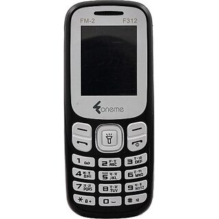 Oneme Fm-2F312 (Dual Sim, 4.57 Cm (1.8 Inch) Display, 1000 Mah Battery, Black) - Mobile Phone | Buy online on ZillyBuy