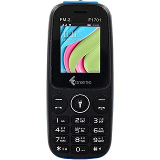 Oneme Fm-2 F1701 (Dual Sim, 4.57 Cm (1.8 Inch) Display, 1100 Mah Battery, Black, Blue) - Mobile Phone | Buy online on ZillyBuy