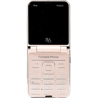 Sia Pro Fold 2 (Dual Sim, 6.1 Cm (2.4 Inch) Display, 2000 Mah Battery, Dark Gold) - Mobile Phone | Buy online on ZillyBuy