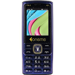 Oneme Fm-2 4G (Dual Sim, 6.1 Cm (2.4 Inch) Display, 3000 Mah Battery, Blue) - Mobile Phone | Buy online on ZillyBuy