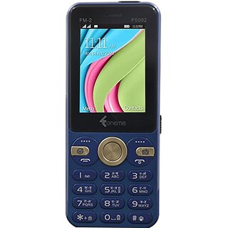 Oneme Fm-2 F5092 (Dual Sim, 6.1 Cm (2.4 Inch) Display, 3000 Mah Battery, Blue) - Mobile Phone | Buy online on ZillyBuy