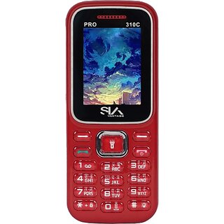 Siavantage Pro 310C (Dual Sim, 4.57 Cm (1.8 Inch) Display, 1000 Mah Battery, Red) - Mobile Phone | Buy online on ZillyBuy