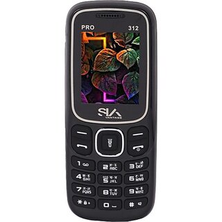 Siavantage Pro 312 (Dual Sim, 4.57 Cm (1.8 Inch) Display, 1000 Mah Battery, Black) - Mobile Phone | Buy online on ZillyBuy