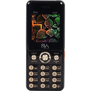 Siavantage Pro 5265 (Dual Sim, 4.57 Cm (1.8 Inch) Display, 2500 Mah Battery, Black) - Mobile Phone | Buy online on ZillyBuy