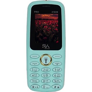 Siavantage Pro 2163S (Dual Sim, 4.57 Cm (1.8 Inch) Display, 1000 Mah Battery, Light Green) - Mobile Phone | Buy online on ZillyBuy
