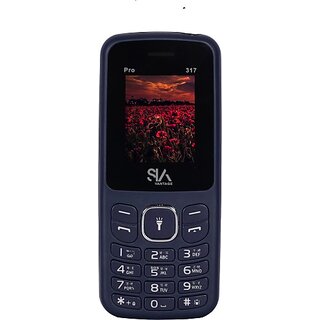 Siavantage Pro 317 (Dual Sim, 4.57 Cm (1.8 Inch) Display, 1000 Mah Battery, Blue) - Mobile Phone | Buy online on ZillyBuy