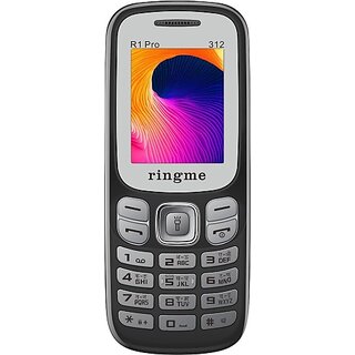 Ringme R1Pro 312 (Dual Sim, 4.57 Cm (1.8 Inch) Display, 1000 Mah Battery, Black) - Mobile Phone | Buy online on ZillyBuy