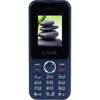 Lvix L1 Ice 3 (Dual Sim, 4.5 Cm (1.77 Inch) Display, 1000 Mah Battery, Blue) - Mobile Phone | Buy online on ZillyBuy