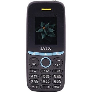 Lvix L1 2320 (Dual Sim, 4.5 Cm (1.77 Inch) Display, 3000 Mah Battery, Black Blue) - Mobile Phone | Buy online on ZillyBuy