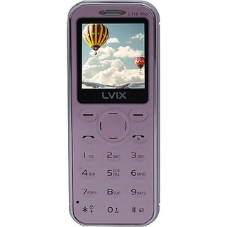 Lvix L115 Pro (Dual Sim, 4.5 Cm (1.77 Inch) Display, 1000 Mah Battery, Pink) - Mobile Phone | Buy online on ZillyBuy