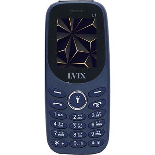 Lvix L1 1709 (Dual Sim, 4.5 Cm (1.77 Inch) Display, 1000 Mah Battery, Blue) - Mobile Phone | Buy online on ZillyBuy