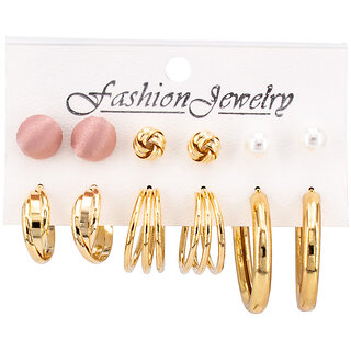 Vintage Gold Hoop Earring - Earrings | Buy online on ZillyBuy