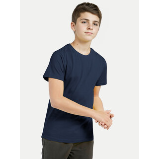 Exclusive Kids Boys Navy Crew neck T-shirt 2025 at ShopCircuit | ONDC