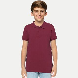 Stylish Kids Boys  Maroon Polo T-shirt 2025 at ShopCircuit | ONDC